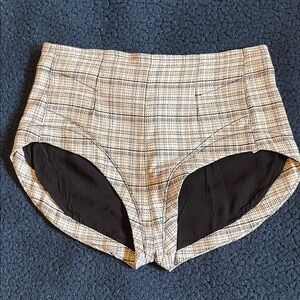 NWOT Free People Black and White high waisted Tweed Shorts